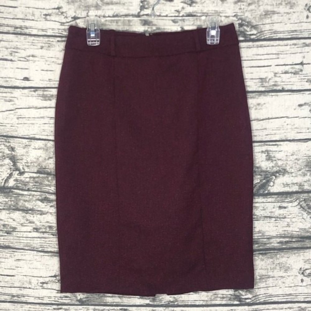 Mossimo Supply Co. Maroon Pencil Skirt Size 8